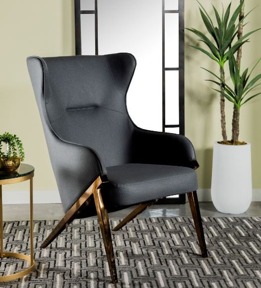 Cream and Bronze Coaster Home Furnishings CO-903048 Accent Chair 